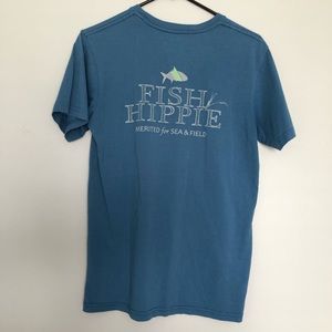Fish Hippie blue preppy outdoors T-shirt